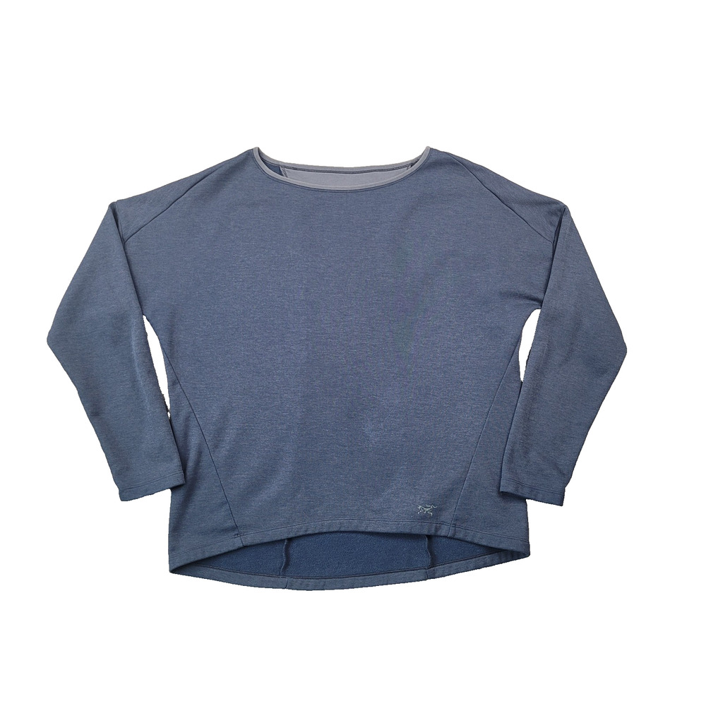 Arcteryx Nyara M Blue Fleece Lined Pullover Quiet Luxury Minimalist Outdoor Warm